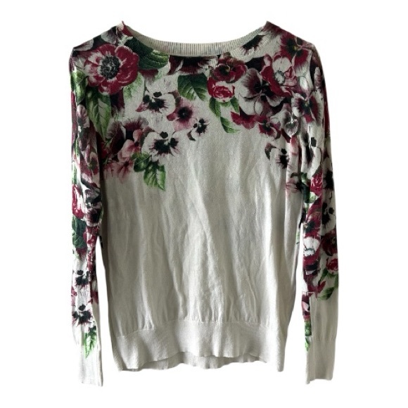 Halogen Sweaters - Halogen Floral Long Sleeve Sweater – Size Small